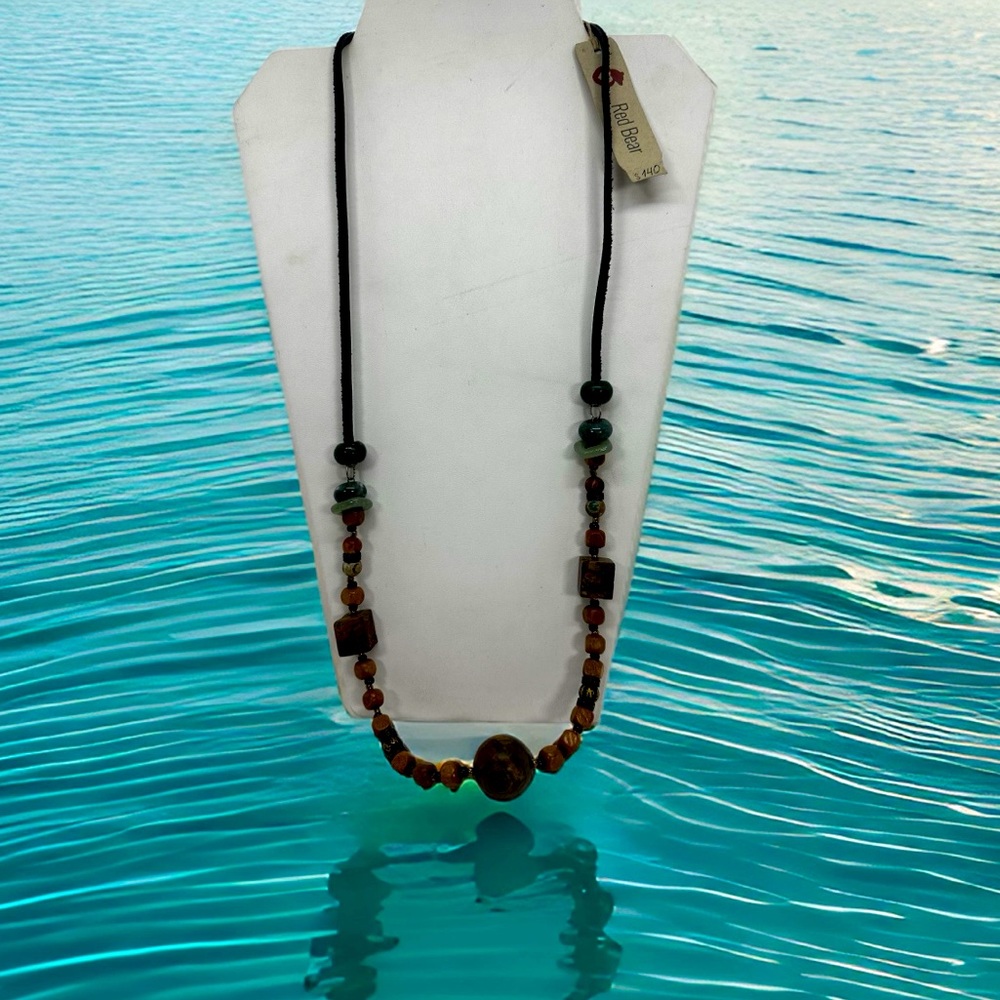 Handmade one of a kind Ukrainian artists 
Jasper, Agate, green aventurine,